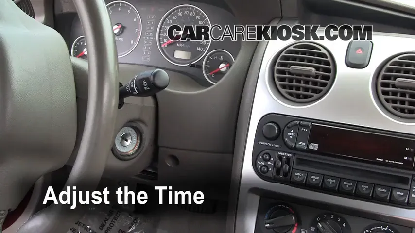 2005 Chrysler Sebring Limited 3.0L V6 Coupe Reloj Fijar hora de reloj